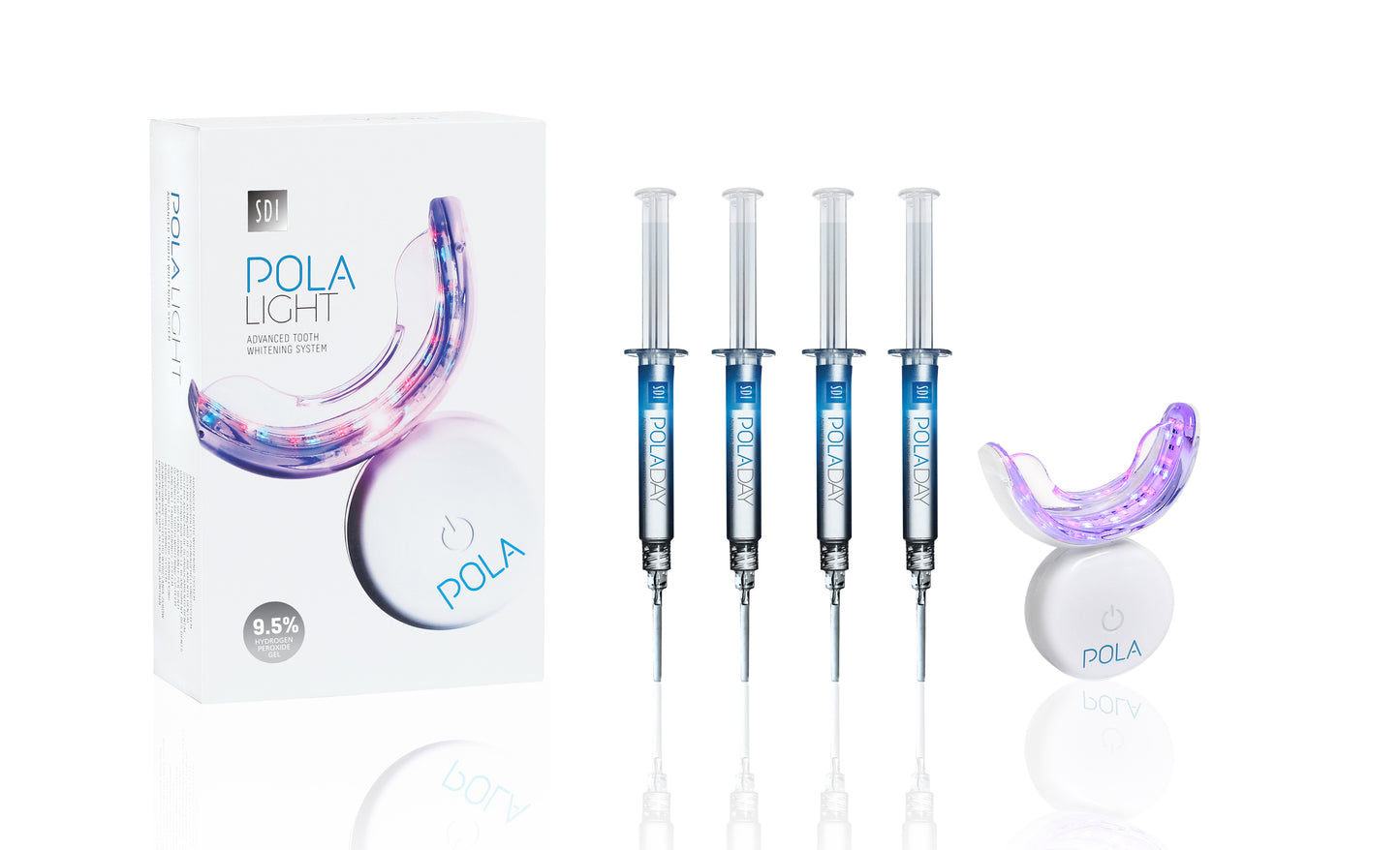 POLA Light 9.5% Hydrogen Peroxide - Led Advanced Teeth Whitening System